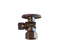 Damyprd 10 Pcs 3/8" OD Compression x 1/2" FIP Angle Stop Valve, Brass Plumbing Shut Off Valve for Toilet/Sink, Female Threaded Connector, Lead-Free (LF) Certified