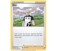 Dan 158/192 Uncommon Trainer Card (SWSH Rebel Clash) + 1x TitanCards® Toploader