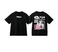 Dan Da Anime DDDT T-Shirt Momo Versatile Casual Round Neck Loose Short Sleeve Top