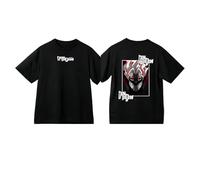 Dan Da Anime DDDT T-Shirt Momo Versatile Casual Round Neck Loose Short Sleeve Top