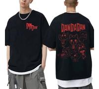 Dan-da-dan Unisex Anime Print T-Shirt, Short Sleeve, Vintage Harajuku Casual A-05||s