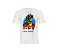 Dan Dare Double Sided T Shirt as Worn by Rodney Only Fools and Horses White(X-Large)