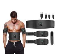 Dan&Dre Abs Trainer Muscle Stimulator, USB 6 Modes 15 Intensity Rechargeable Ultimate Abs Stimulator Ab Stimulator for Men Women, EMS Muscle Stimulator Fitness Training Gym Workout