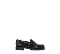 Black Leather Slip-On Sandals - female - Sebago - Loafers - Black - 5 UK - Shoes 5 UK