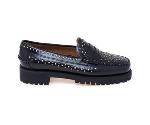 Dan Lug Studs Moccasin - female - Sebago - Loafers - Black - 3 UK - Shoes 3 UK