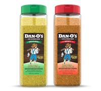 Dan-O's Seasoning Big Bottle Combo 20oz - All Natural, Low Sodium, No Sugar, No MSG