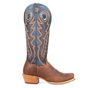 Dan Post Boots Mens Bucky Embroidered Square Toe Pull On Casual Boots Knee High - Blue, Brown, Blue, 11.5 UK