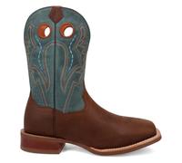 Dan Post Boots Mens Leighton Embroidered Square Toe Casual Boots Mid Calf - Brown, Brown, 10.5 Wide