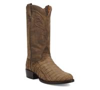 Dan Post Boots Mens Makara Round Toe Pull On Dress Boots Mid Calf - Brown, Brown, 8.5 UK