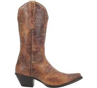 Dan Post Womens Colleen Snip Toe Casual Boots Mid Calf Low Heel 1-2" - Brown, Tan, 4 UK