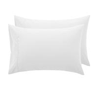 Dan River 100% Cotton Jersey Pillowcase Queen Size, White