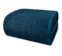 DAN RIVER Pack of 1 Bath Sheet 40x80 Inches, Big Towels Oversized Extra Large Bath Sheets, Absorbent Quick Dry Towels - Blue Opal