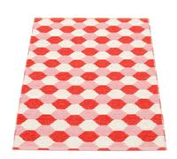 Dana plastic carpet 70x100 coral red pappelina - 7340020455378