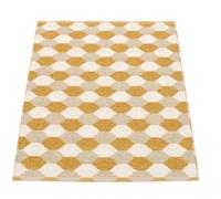 Dana plastic carpet 70x100 ocher pappelina - 7340020455668