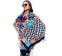 DANA XU 100% Merino Wool Extra Large Pashmina Shawl for Women