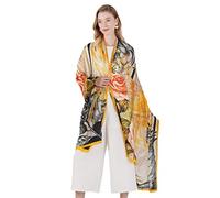 DANA XU 100% Mulberry Silk Shawl Wrap for Women Evening Dress