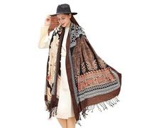 DANA XU Unisex's Pph21012 Pashmina Shawl, 85 Brown, 9643 INCHES