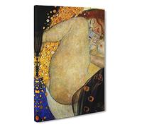 Danae Vol.1 By Gustav Klimt Canvas Print | Gallery Wrapped 30mm Frame Wall Art | 30x20 inches | Ready to Hang | Classic Picture | Living Room Bedroom Lounge Office