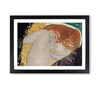 Danae Vol.2 by Gustav Klimt Framed Print | A2 Black Framed Wall Art | Ready to Hang | Modern Historical Picture | Living Room Bedroom Lounge Office