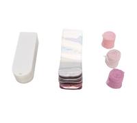 DANAIXZ 103Pcs Clear Acrylic Bookmarks Set with 3 Color Ribbons DIY Craft Kit for Book Lovers Artists Birthdays Graduations Smooth Edge Safe Design Bulk Pack