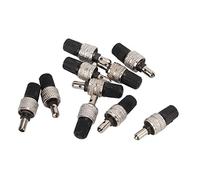 DANAIXZ 10PCS Bike Tire Valve Core Kit German Style Plated Brass High Strength Durable Valve Stems with Caps for Electric Motorcycle Car Tire Inflation