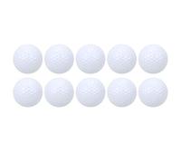 DANAIXZ 10Pcs Double Layer Golf Practice Balls Soft Putting Training Balls Golf Accessory with High Energy Elastic Core for Indoor Outdoor Golf Training Synthetic Rubber Thermoplastic