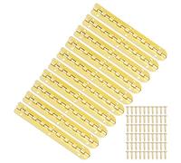 DANAIXZ 10PCS Oval Cabinet Hinge, Friction Long Piano Hinge Surface Mount for Wooden Box, Cabinet, Door, Project