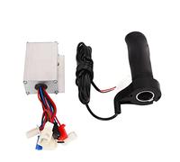 DANAIXZ 12V 250W Aluminum Alloy Brushed Motor Speed Controller with Long Line Throttle Twist Grip Kit for Electric Bikes Tricycles Motorcycles Durable Heat Dissipation Soft Rubber