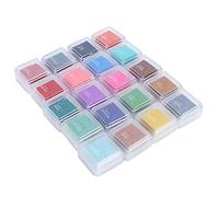 DANAIXZ 20 Colors Ink Pad Set Non Water Based Stamp Pad for DIY Crafts Card Making Scrapbooking Arts Projects Sponge Ink Pads Vibrant Colors Safe for