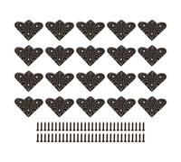 DANAIXZ 20PCS Animal Shape Corner Protectors, Zinc Alloy Decorative Corner Protect with Nails, Metal Edges Protect for Wooden Box, Jewelry Case, Photo Album, Scrapbook