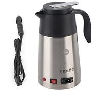 DANAIXZ 24V Portable Electric Kettle 1.2L Car Water Heater Travel Mug with Bipolar Heating Technology for Truck Drivers and Outdoor Enthusiasts Stainless Steel Design Large Capacit