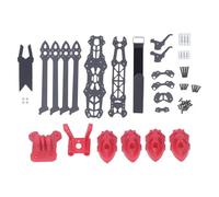 DANAIXZ 295mm Racing Drone Frame Carbon Fiber H Structure Quadrotor FPV Drone Frame with 5mm Arm Accessory for FPV Racing Drones and DIY Enthusiasts (Red)