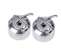 DANAIXZ 2pcs Premium Metal Bobbin Case Shuttle Shell Sewing Machine Replacement Parts Heavy Duty Durable Accessories for 1850 1900 Bartack Industrial Sewing Machines