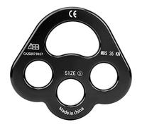DANAIXZ 3-Hole Aluminum Alloy Rigging Plate, Anchor Connector for Climbing & Rescue, Lightweight (90g)