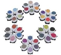 DANAIXZ 36Pcs Colorful Ink Pads Set Drop Shape Quick Drying Water Based DIY Stamp Pads for Arts Crafts Scrapbooking and Card Making 36 Vibrant Colors Portable Stamp Accessories