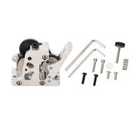 DANAIXZ 3D Printer Extruder Hardened Steel Gear Reduction Extruder Replacement for CR10 CR10S Ender 2 3 5 Series All Metal High Precision CNC Machining Enhanced Filament Grip Stabl (Silver)