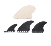 DANAIXZ 3PCS PADDLEBOARD FIN SET HONEYCOMB FIBERGLASS PADDLE BOARD REPLACEMENT TAIL FIN FOR SURFING ACCESSORIES ENHANCED MANEUVERABILITY STYLISH DESIGN EASY INSTALLATION FOR STAND