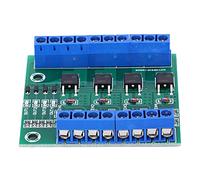 DANAIXZ 4 Way MOS Tube Module Field Effect Transistor PLC Amplifier Board with PWM Control for DC Motor Speed Regulation and High Power Equipment Driving