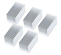 DANAIXZ 5Pcs Premium Aluminum Heatsink Kit with Anodized Finish Efficient Cooling Radiator for Electronics Power Modules CPU Chips 51.6x28x28mm