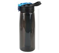 DANAIXZ 650ML Sports Water Bottle Wide Mouth Leak Proof Dust Proof Portable with Straw Multi Layer Filtration System Built in Compass for Outdoor Camping Hiking Premium ABS Materia
