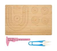DANAIXZ Bead Board Jewelry Design Mat Beading Tray Board Premium DIY Craft Tool for Bracelet Necklace Making 17.1 x 11.2 Inches with Ruler Scissors Needle Included
