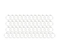DANAIXZ Bulk Hoop Earrings Stainless Steel 50PCS 20mm Thin Round DIY Jewelry Making Anti Allergy Lightweight Hoops for Wedding Party Birthday Wine Glass Rings