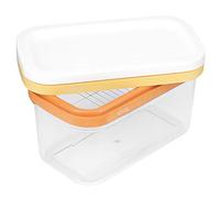 DANAIXZ Butter Cutting Box Cheese Slicer Container Stainless Steel Storage Kitchen Tool for Baking Cooking Home Use Transparent Airtight Design 16.8 x 9.5 x 9.5cm