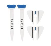 DANAIXZ Club Ball Tees Height Adjustable Clear Scale High Consistency Accurate Aiming Plastic Club Limit Tees for Outdoor Golf Training 2Pcs Premium Plastic Material