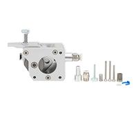DANAIXZ Dual Drive Gear Extruder Full Metal Body High Precision 1.75mm Consumable Smooth Feed for 3D Printer Nylon TPU TPE Soft Materials Silver (Left Hand)