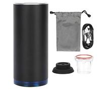 DANAIXZ Electric Vacuum Sealer Machine Mini Portable USB Powered Air Pump Storage System for Home Kitchen Travel Camping Black Aluminum Alloy 8cm Includes Accessories