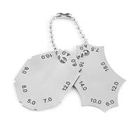 DANAIXZ Fillet Weld Tee Joint Welding Gauge Stainless Steel Two Piece Gage for Throat Depth and Leg Length Measurement Professional Welding Tools for Metal Fabrication