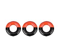 DANAIXZ Golf Weighted Ring Set 3Pcs Premium Steel Rubber Construction Driver Head Weight Training Accessory for Golf Swing Improvement Muscle Building Black Orange 443g