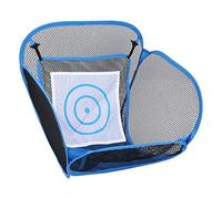 DANAIXZ GP2220 Blue Golf Practice Net Foldable Pitching Chipping Training Net with Carry Bag Portable Instant Pop Up Design for Indoor Outdoor Use by Beginners Adults 43x33x50cm