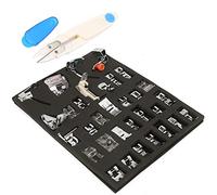 DANAIXZ Household Multifunctional Sewing Machine Presser Foot Set 32PCS 42PCS 52PCS 62PCS Iron Material Professional Sewing Accessories Kit For Quilting Beads Zipper Lace (32 types of hardcover